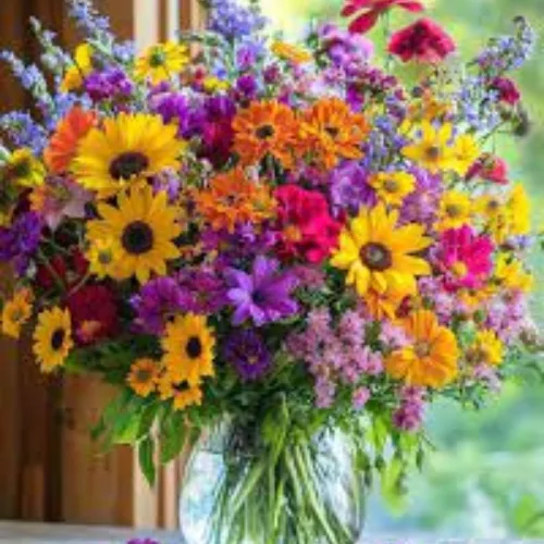 Vibrant Mixed Wildflowers